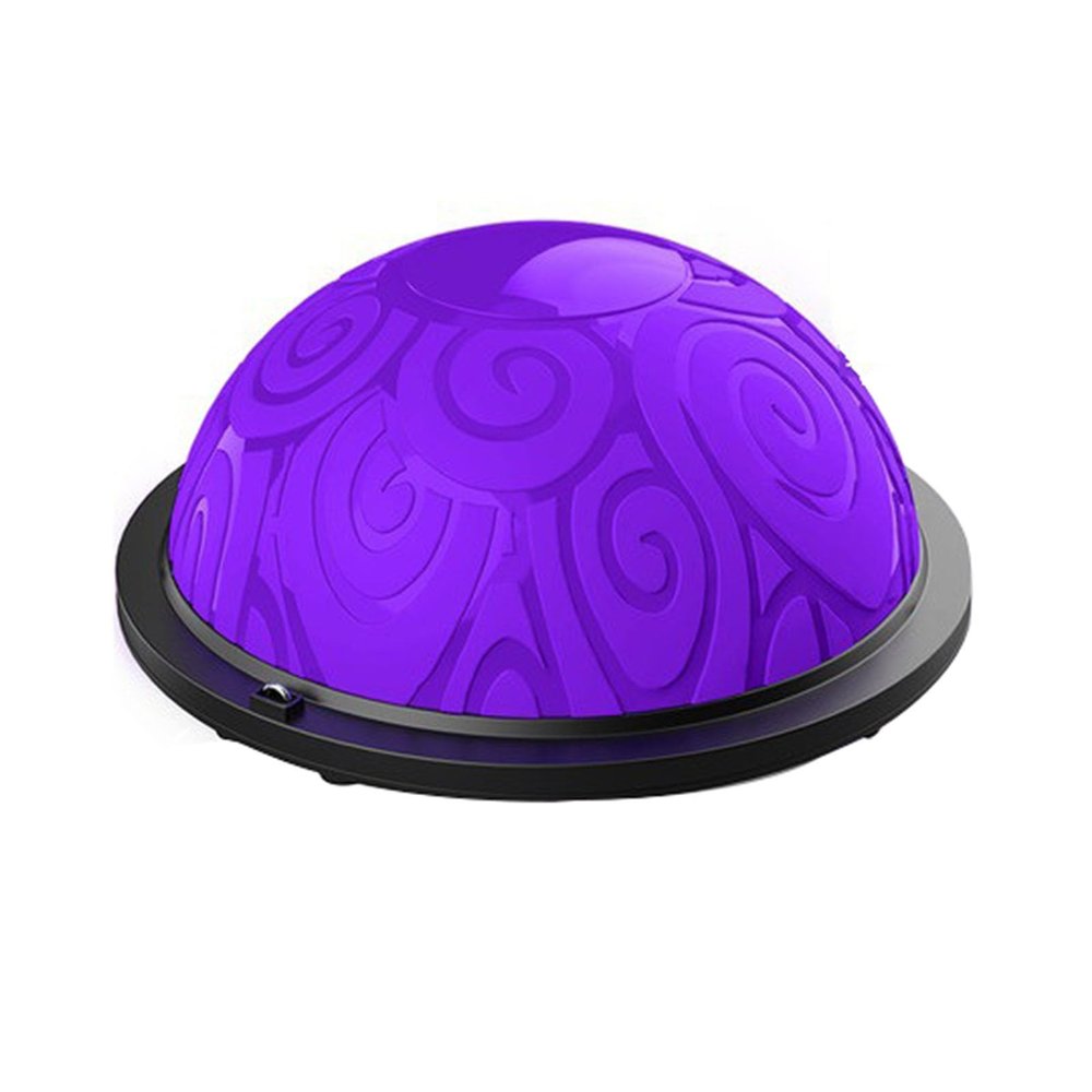 Half Balance Ball - Yoga Ball Balance Trainer for Core Stability & Full Body Workout at Home or Gym Resistance Bands Pump and Exercise Guide Included