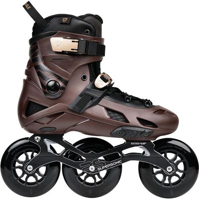 Flying Eagle Optimum 110 Urban Inline Skates - Dual Density Boot, Supersonic Frame 3x110, ABEC 9 Bearings, Adult Inline Skates for Men & Women, Shock Absorber Heel, Urban Skates, Brown - 37