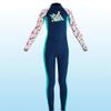 Toddler Girls Swimsuit Rash Guard One Piece Kid Swimwear Bathing Suit Wetsuit Color Patchwork Zipper Rashguard Suit UPF 50+ UV Kid Diving Wetsuit Diving Surfing Bathing Suit Dark Blue C 6-7 Years view 2