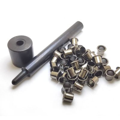 1 Tools + 100pcs #8-9-7.9mm (.267 Length Under Flange x 1/4" Outside Diameter) Brass Eyelets Rivets for 0.08" Kydex Holster (GunBlack Color)