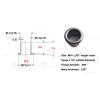 1 Tools + 100pcs #8-9-7.9mm (.267 Length Under Flange x 1/4" Outside Diameter) Brass Eyelets Rivets for 0.08" Kydex Holster (GunBlack Color) view 2