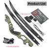 ILF Recurve Bow for Adult Youth Hunting 30-60Lbs 62" Takedown Recurve Bow Right Hand Recurve Bow Gordon Bow Limbs CNC Machining (Type 2 Bow, 35 Lbs) view 4
