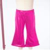 FEESHOW Toddler Baby High Waist Bell Bottoms Casual Outfits Girls Kids Denim Flared Pants Ruffled Wide Leg Trouser Hot Pink M 2-3 Years view 3