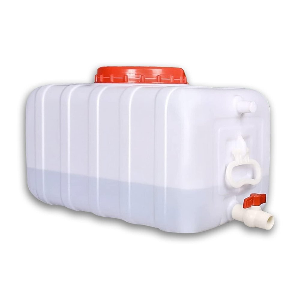 WAZHOU Large Plastic Water Storage Tanks 50L/80L/110L/200L Emergency Water Storage Camping & Hiking Water Storage Water Container Multifunctional Water Tank(110L/29gallon)