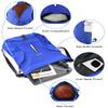BROTOU Soccer Backpack, Sports Drawstring Backpack, Basketball Bag, Soccer Bag with Ball and Shoe Compartment (Style 1, Blue) view 3