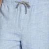 SWJGLITTR Mens Linen Casual Short Cotton Drawstring Active Sport Short Pants Elastic Waist Summer Beach Shorts (Blue,Medium) view 2