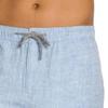 SWJGLITTR Mens Linen Casual Short Cotton Drawstring Active Sport Short Pants Elastic Waist Summer Beach Shorts (Blue,Medium) view 3