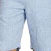 SWJGLITTR Mens Linen Casual Short Cotton Drawstring Active Sport Short Pants Elastic Waist Summer Beach Shorts (Blue,Medium) view 4