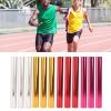 Leapiture 3PcsTraining Relay Baton Aluminum Alloy Track Field Relay Batons Track Batons Race Equipments Race Equipments for Outdoor Running Race Student Relay Events(Silver) view 2