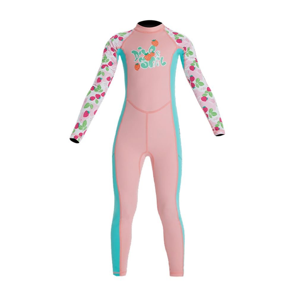 ODIZLI Toddler Girls Swimsuit Rash Guard One Piece Kid Swimwear Bathing Suit Wetsuit Pink C 2-3 Years UPF 50+ UV Protection