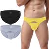 SUMABA Mens Sexy Bikini Underwear Pack Low Rise Horizontal Briefs Multicolor Man Cut out Pouch Briefs Comfort Male Panties xl Soft Underpants view 1