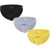 SUMABA Mens Sexy Bikini Underwear Pack Low Rise Horizontal Briefs Multicolor Man Cut out Pouch Briefs Comfort Male Panties xl Soft Underpants view 2