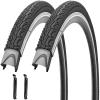 SIMEIQI 700x35C Bike Tire Foldable Replacement Tires with or Without 48MM Schrader or Presta Valve Bike Tubes and Tire Levers for Road Bicycle (2 Tires) view 1