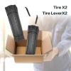 SIMEIQI 700x35C Bike Tire Foldable Replacement Tires with or Without 48MM Schrader or Presta Valve Bike Tubes and Tire Levers for Road Bicycle (2 Tires) view 2