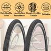SIMEIQI 700x35C Bike Tire Foldable Replacement Tires with or Without 48MM Schrader or Presta Valve Bike Tubes and Tire Levers for Road Bicycle (2 Tires) view 3
