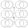 SquEqu 12 Pack Bike Brake Cable and Shifter Cable Set Bike Shift Cable Universal Bicycle Shifter Cable Derailleur Cable Gear Transmission Wire for Shimano Sram Mountain Road Bicycle Cycling Parts view 1