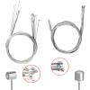 SquEqu 12 Pack Bike Brake Cable and Shifter Cable Set Bike Shift Cable Universal Bicycle Shifter Cable Derailleur Cable Gear Transmission Wire for Shimano Sram Mountain Road Bicycle Cycling Parts view 4