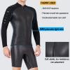 3mm Diving Wetsuit Tops, Neoprene Wetsuits Jacket Thermal Long Sleeves Wet Suit for Men Women for Swimming Snorkeling Scuba Surfing,2XL,Men's view 3