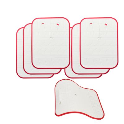 Car Scratch Protector for Trunk Bike Rack, Anti-Scratch Anti-Collision Non-Slip Silicone Pads, Car Paint Protective Pads Car Tire Pattern Non-Slip, Bike Car Rack Accessories(White 6 Pack)