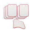 Car Scratch Protector for Trunk Bike Rack, Anti-Scratch Anti-Collision Non-Slip Silicone Pads, Car Paint Protective Pads Car Tire Pattern Non-Slip, Bike Car Rack Accessories(White 6 Pack)