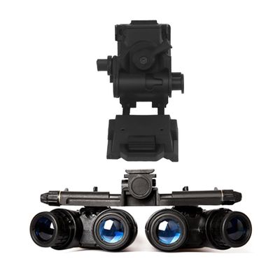 GPNVG18 Four-Tube Binocular Night Vision Scopes + L4G24 Flip-up Mount for Night Vision Device (Black)