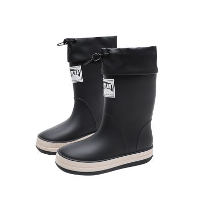 IWIHMIV Girls Rain Boots Rainboots for Toddlers Girls Toddler Rain Boots Kids Rain Boots Waterproof Rubber Boots for Girls And BoysBlack,13