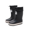 IWIHMIV Girls Rain Boots Rainboots for Toddlers Girls Toddler Rain Boots Kids Rain Boots Waterproof Rubber Boots for Girls And BoysBlack,13 view 1