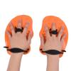 LEAQU 1 Pair Contour Swim Paddles Hand, Swim Training Hand Paddles, Hand Fin Children Diving Aid Tool, Swimming Equipment for Women Men Children Orange S view 3