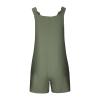 KICILVS Womens Rompers for Summer Casual Sleeveless Suspender Short Jumpsuit Boho Solid Color Overalls with Pockets view 4