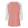 3/4 Sleeve Tops for Women Casual Raglan Crewneck Tshirts Shirts Contrast Spring Blouses Three Quarter Sleeve Loose Fitting Vintage Workout Tunic Tops Women Clothing Womens Tunic Tops 3/4 Sleeve 2025 view 3