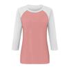 3/4 Sleeve Tops for Women Casual Raglan Crewneck Tshirts Shirts Contrast Spring Blouses Three Quarter Sleeve Loose Fitting Vintage Workout Tunic Tops Women Clothing Womens Tunic Tops 3/4 Sleeve 2025 view 4