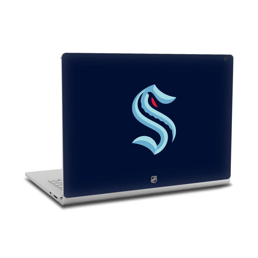 Head Case Designs Officially Licensed NHL Plain Seattle Kraken Vinyl Sticker Skin Decal Cover Compatible with Microsoft Surface Book 2