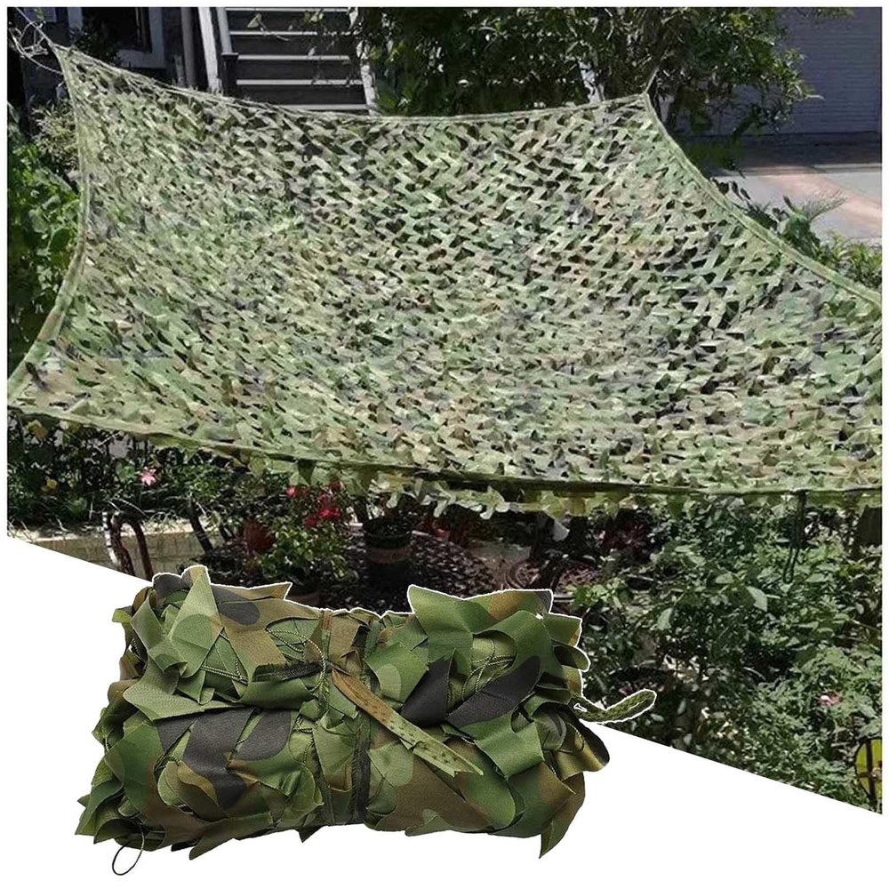 Outdoor Camouflage Netting, 1.5/2/3/4/6/8/9/10m Military Net, Sunscreen Shade Netting for Hunting/Patio/pergola, Camouflage Accessories,jungle-2x3m(6.6 * 9.8ft)