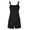 KICILVS Womens Rompers for Summer Casual Sleeveless Suspender Short Jumpsuit Boho Solid Color Overalls with Pockets view 3