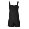 KICILVS Womens Rompers for Summer Casual Sleeveless Suspender Short Jumpsuit Boho Solid Color Overalls with Pockets view 4