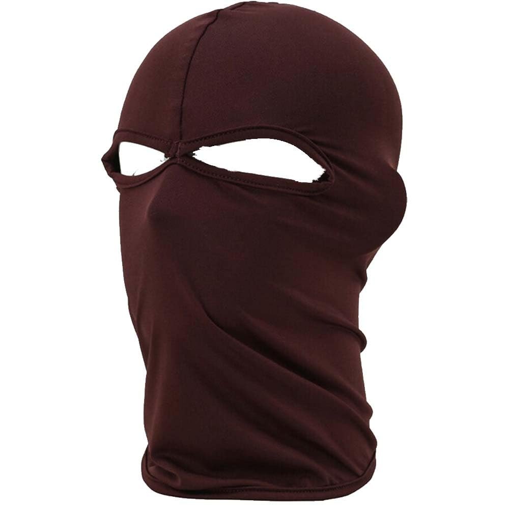 Balaclava Full Face Mask Anti-UV Sun Cover Cycling CS Lightweight Mask Adults US Coffee