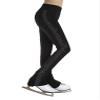 Freebily Kids Girls Figure Skating Pants Training Wear High Waist Quality Crystals Practice Ice Skating Leggings Pants Black 10 Years view 1