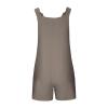 KICILVS Womens Rompers for Summer Casual Sleeveless Suspender Short Jumpsuit Boho Solid Color Overalls with Pockets view 4