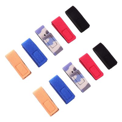 balacoo 10pcs Fishing Rod Straps Elastic Fishing Rod Holders for Easy Storage and Transport Durable Camouflage Black Red