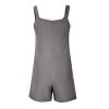 KICILVS Womens Rompers for Summer Casual Sleeveless Suspender Short Jumpsuit Boho Solid Color Overalls with Pockets view 4