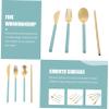 Sosoport 1set Portable Stainless Steel Utensil Food Cutter Spoon Fork Straw for Students and Outdoor Travel Lightweight Camping and Picnics view 4