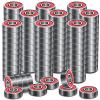 Premium 100Pcs 608rs Bearings Skateboard Bearings Chrome Steel Ball Bearing Longboard Bearings(8x22x7mm) for Quad Skate Double Rubber Sealed Miniature view 1