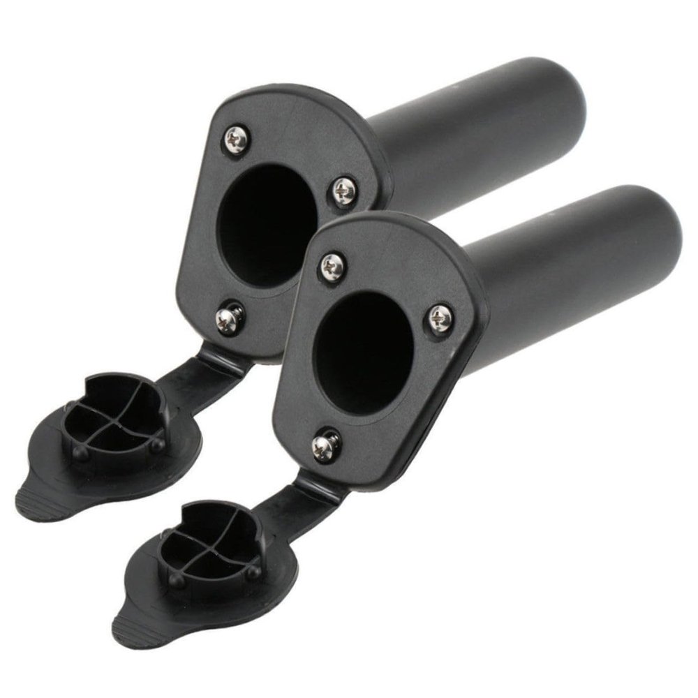 Parliky 2pcs Boat Rod Holders for Fishing Durable Flush Mount Bracket with Easy Installation for Kayak and Canoe Use