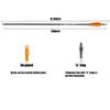 BOWSOUL 30" Carbon Arrows Archery Target Practice Hunting Arrows with 4" Turkey Feather fletched Spine 500 Arrow for Traditional Bow Recurve Bow & Longbow (Pack of 12) (Orange White) view 2