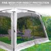 Thinlute 12' X 12' Screen Tent for Camping Canopy Easy Set Up Camper Screen House Room Porch Screened Gazebo 8-10 Person Screenhouse Bug Mesh Shade Tent UPF 50+ Screen Sun Shelter for Outdoor Patios view 3