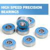 Premium 100Pcs 608rs Bearings Skateboard Bearings Chrome Steel Ball Bearing Longboard Bearings(8x22x7mm) for Quad Skate Double Rubber Sealed Miniature view 3