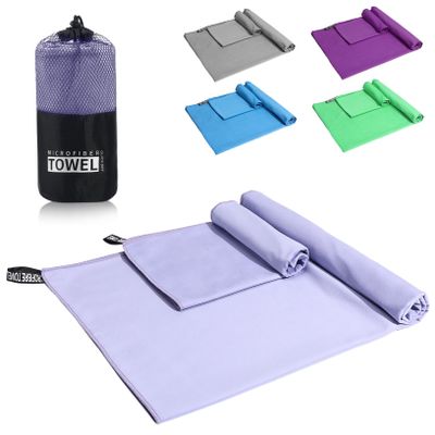 KOMBIUDA Microfiber Beach Towel Quick Drying Large Giant Microfiber Towel for Beach Pool Gym Adults Women