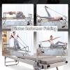 EEYZD Pilates Reformer Machine,Fitness Yoga Exercise Equipment,Adjustable Intensity Foldable Bed for Strength Training,Multifunctional Pilates Exerciser,Black view 3