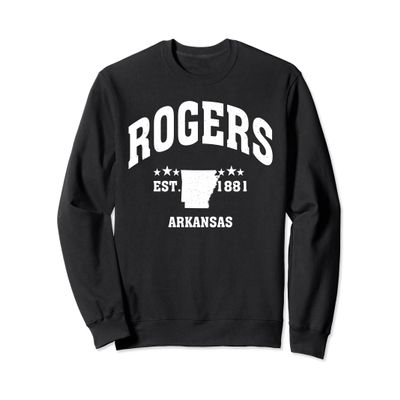 Retro Rogers Arkansas AR Throwback Athletic Sport Sweatshirt