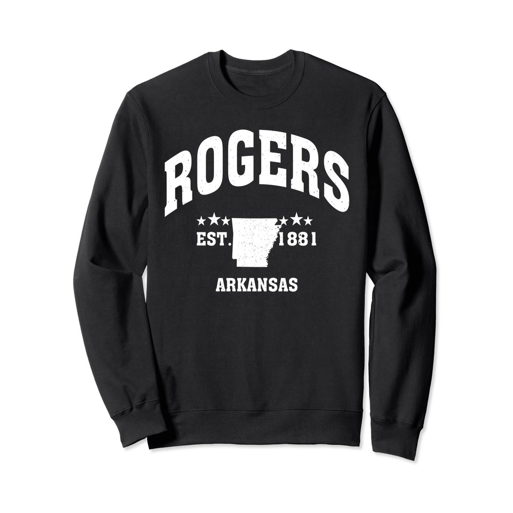 Retro Rogers Arkansas AR Throwback Athletic Sport Sweatshirt